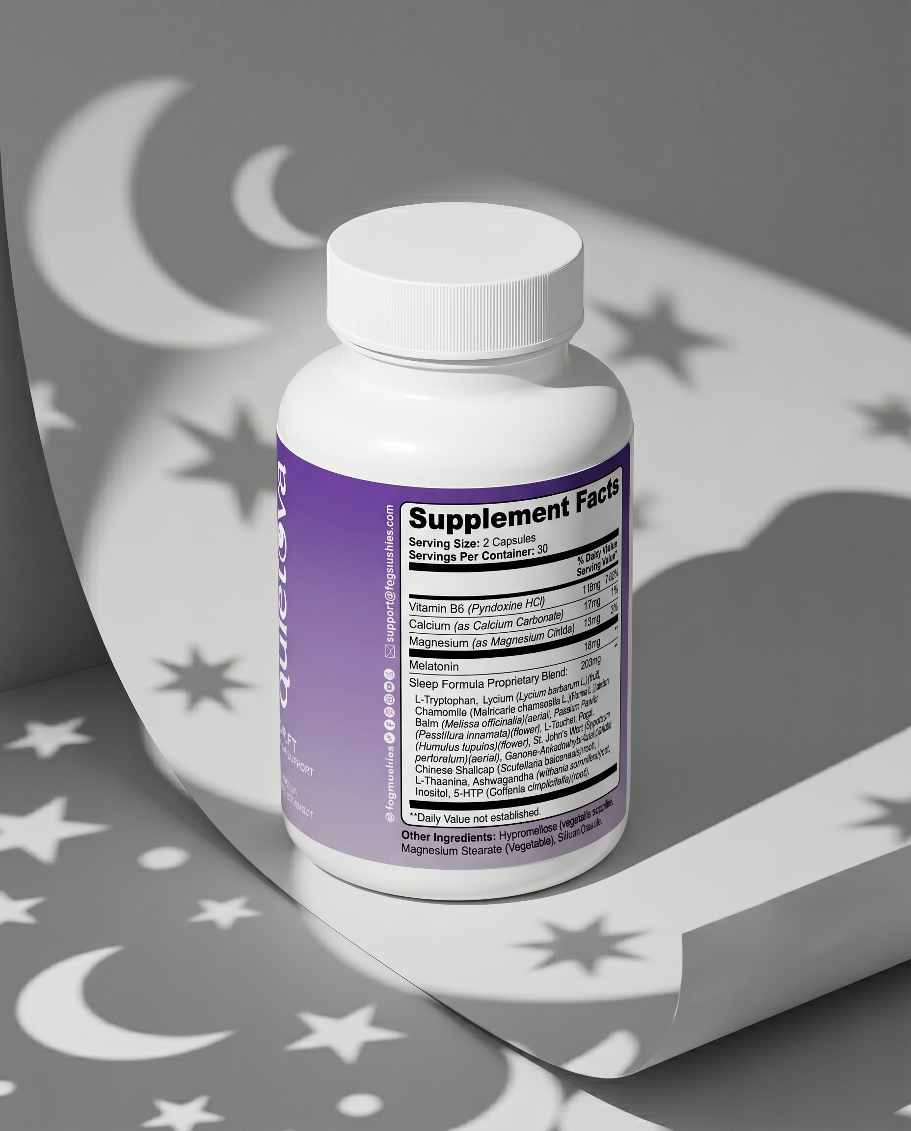 Quietova Drift supplement label